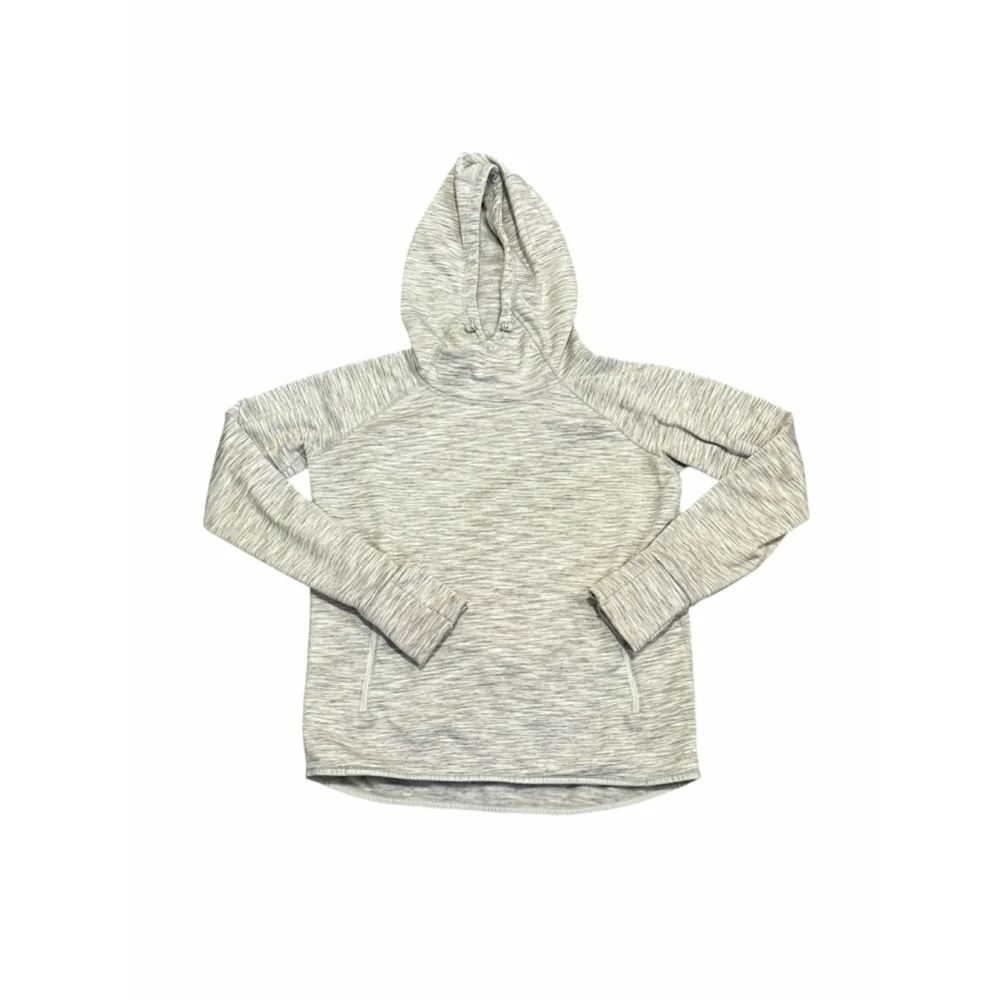 GapFit Women’s Orbital Fleece Hoodie Gray Matter Fitted Hoodie Size Medium​​​​​ - Picture 3 of 12